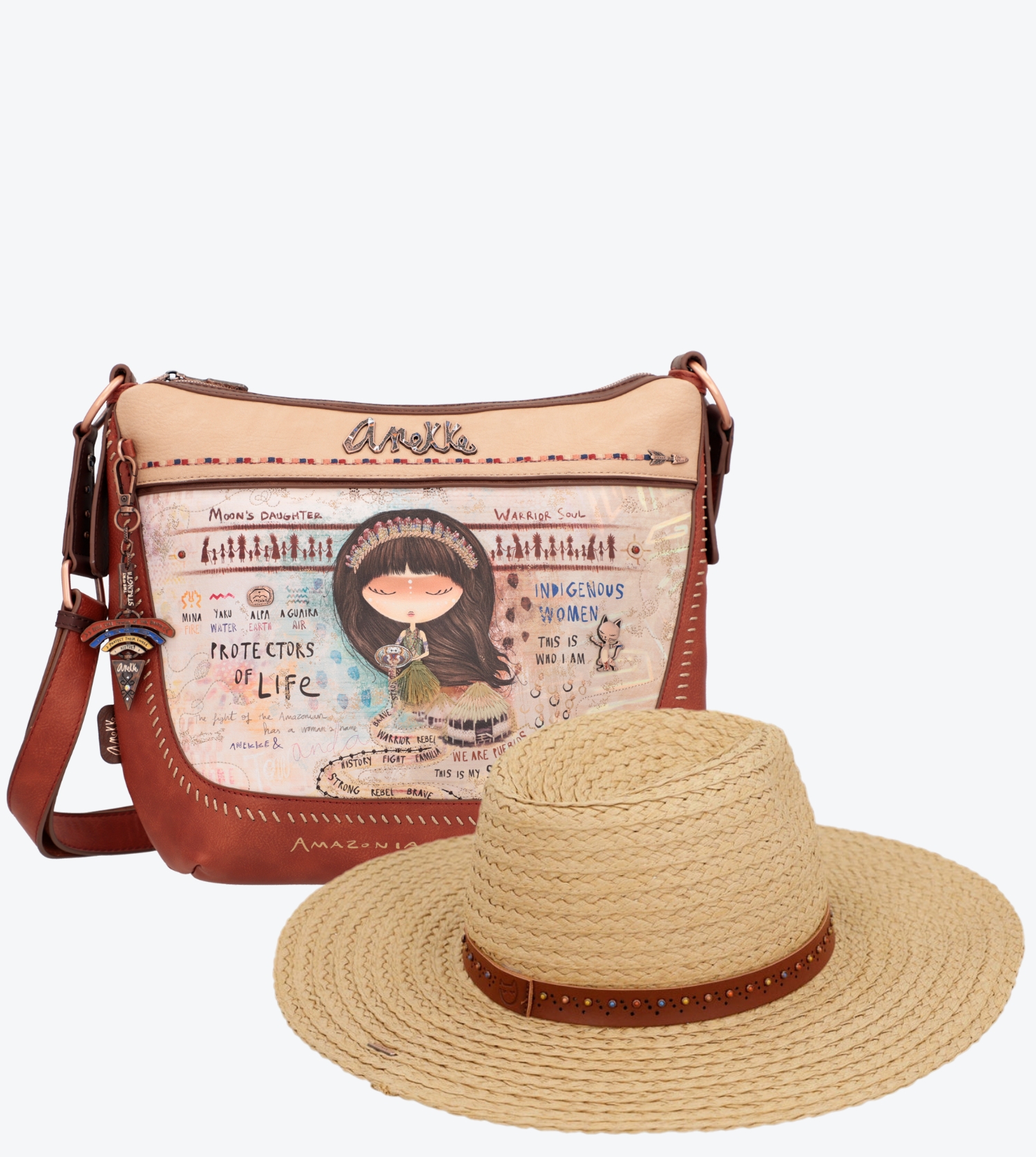 Set menire klobúk + crossbody kabelka
